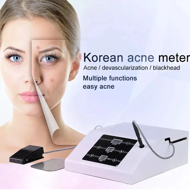 up and down rolling face epi roller hair remover remove forehead chin cheeks professional face hair removal tool purple portable Portable Korea Technology Acacia Acne Treatment Device Professional Acne Removal Machine Shrink Pores Remove Blackhead Skin Care