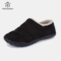 Winter Home Men Slippers With Thick Plush Indoor Mens Fur Slides Plus Size 47 Warm Bedroom Men's Shoes House Slipper Shoes Male