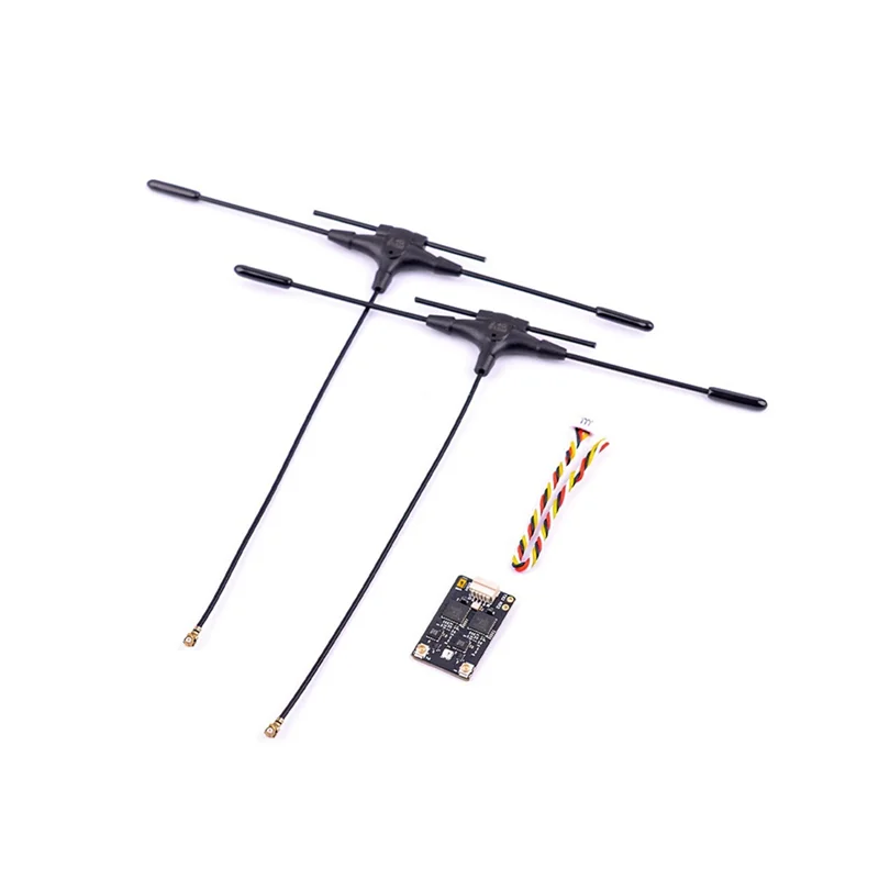 【T07A】R4 Gemini-X Ricevitore ELRS dual band 2.4GHZ/SUB-G 900MHZ RX con antenna tipo T per parti di droni RC FPV