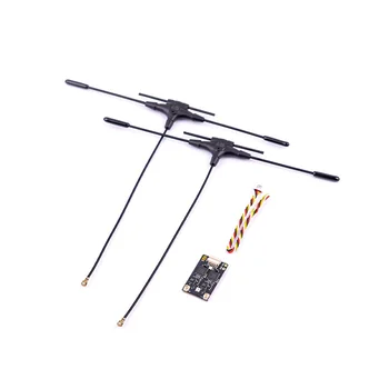 【T07A】R4 Gemini-X Ricevitore ELRS dual band 2.4GHZ/SUB-G 900MHZ RX con antenna tipo T per parti di droni RC FPV