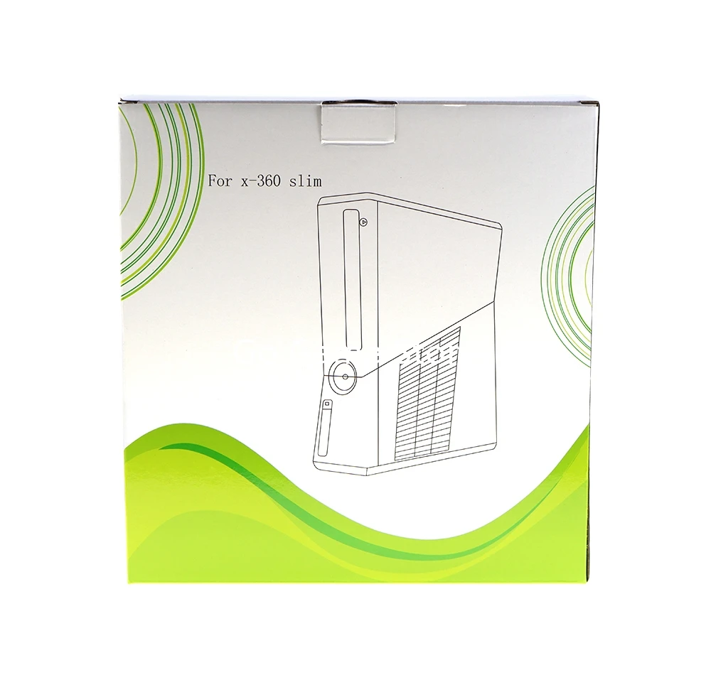 1set For XBOX 360 Slim Console Black Replacement With Screw For - Main Image