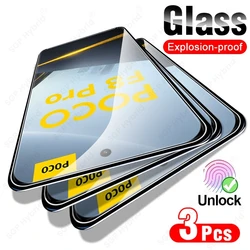 3 - Piece Clear Crystal Tempered Glass Protective Case Set for Poco F8 Pro (3Pieces)