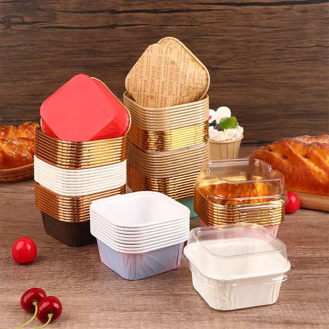 Large 50PCS Pack Muffin Cupcake Liner Cake Wrappers Baking Cup Tray Case  Cake Paper Cups Pastry Tools Party Supplies - AliExpress