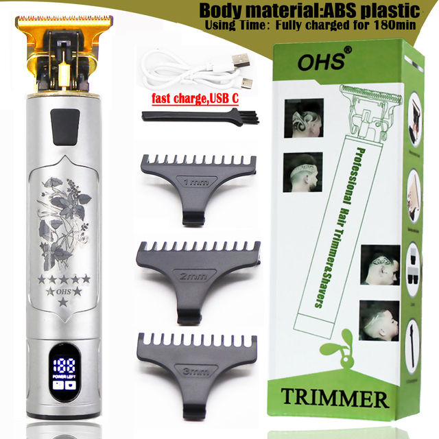 Display Electric Cordless Safety Razor Straight Shaver For Men Shaving Machine With Blades Shave For Beard Shavette