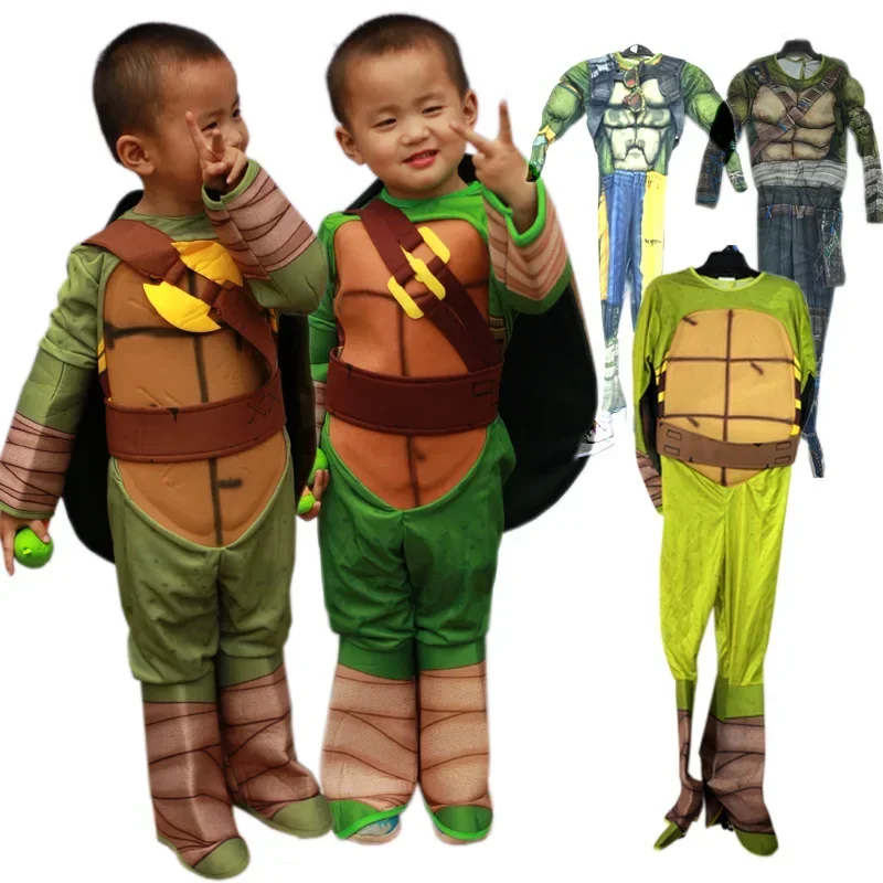 Costume Per Bambini Di Halloween Vestiti Cosplay Ninja Turtle Anime Giapponesi Turtle Role Play Stage Wear