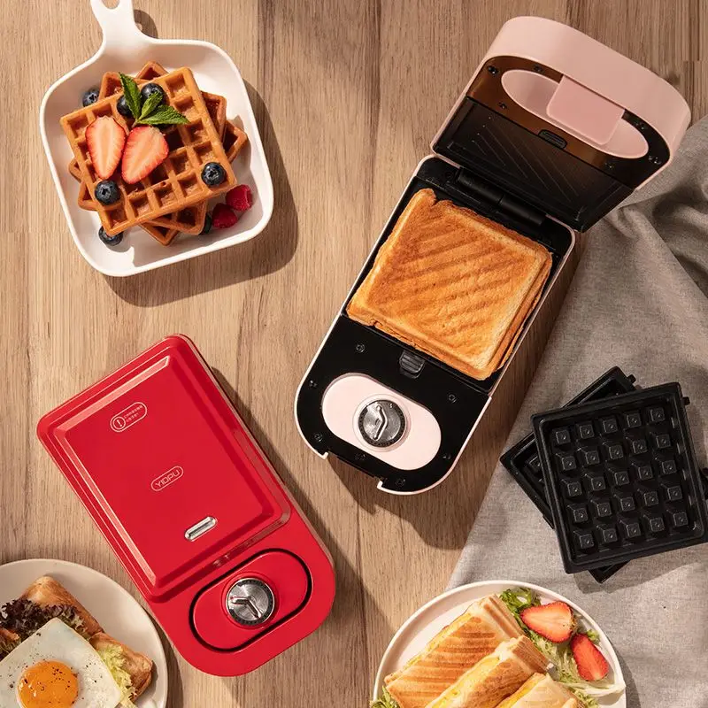Sandwich maker multifunctional timed breakfast machine bread machine jittery net red light food waffle toast pressure