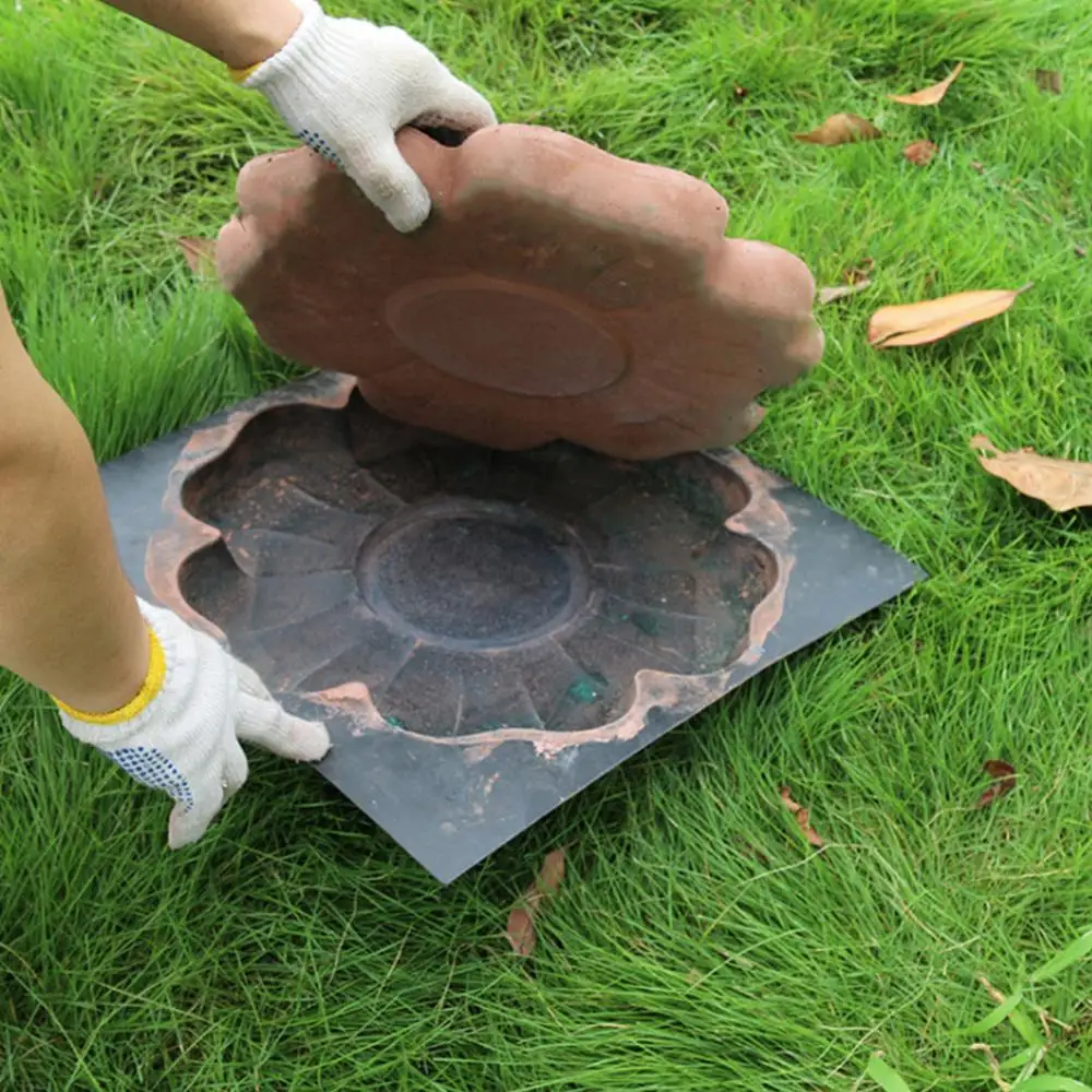DIY Decorative Garden Pavement Flower Shaped Stepping Stone Mold Tool for Garden Supplies Decor
