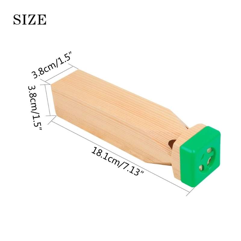 Wooden Train Whistle Children Sound Toy Train Flute Whistle Kids Orff Musical Instrument Toy Party Noisemaker Durable