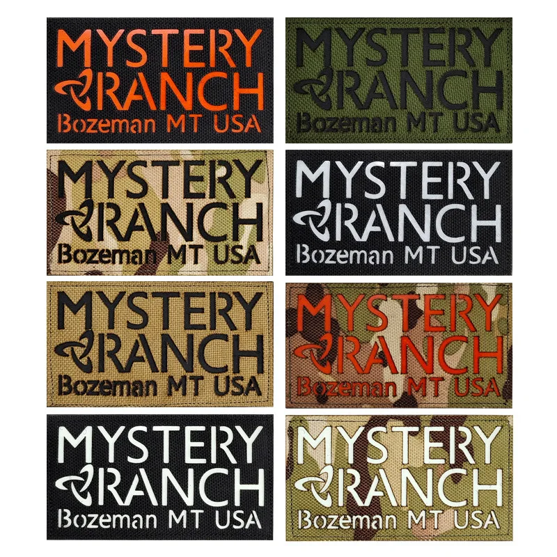 Mystery Ranch Badge Bracciale Intagliato Al Laser Ir Toppa Riflettente Hook & Loop Luminoso Outdoor Tactical Morale Combattimento Applique Militare