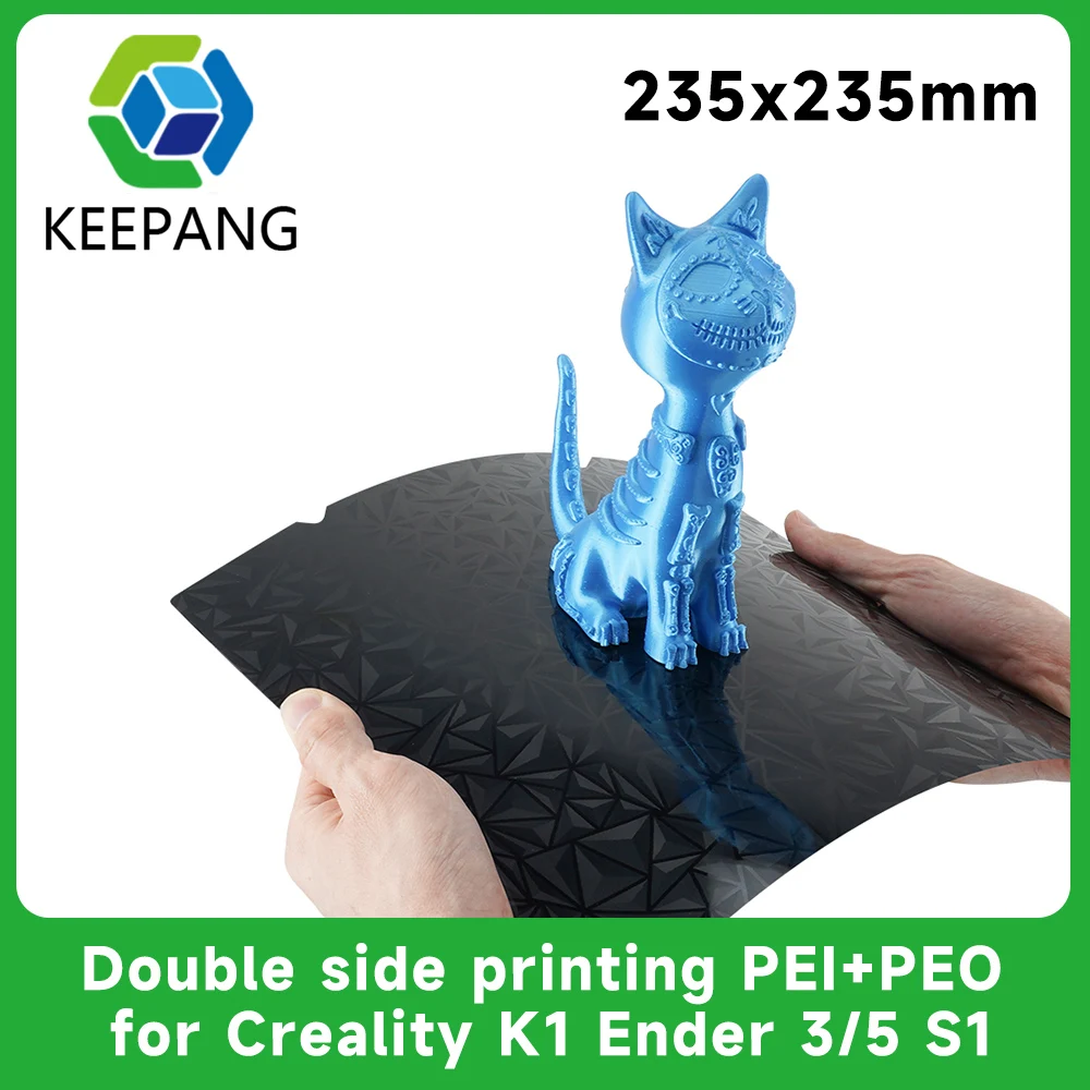 For creality k1 New PEO+PEI Sheet Double Side Heat Bed 235X235mm PEI Magnetic Base Build Plate Ender 3  S1 /S1 Pro/Ender 5 S1