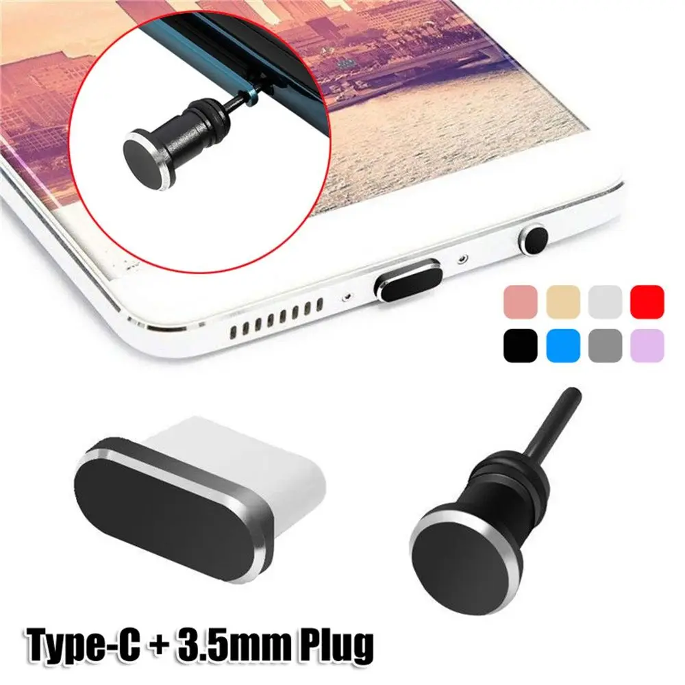 AXFEE 6 Pezzi Tappi Antipolvere, Tappi Antipolvere USB C con Adesivo
