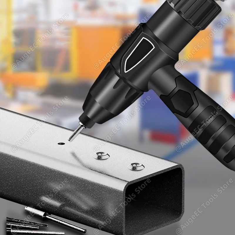 Rivet Gun Rivet Nut Tool Rivet Gun Set Electric rivet gun 2.4mm-4.8mm integrated without installation rivet nut gun drill bit adapter cordless riveting tool
