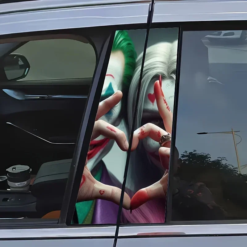 Car stickers scratch resistant PVC suitable for B pillar door sticker car stickers 2 pieces