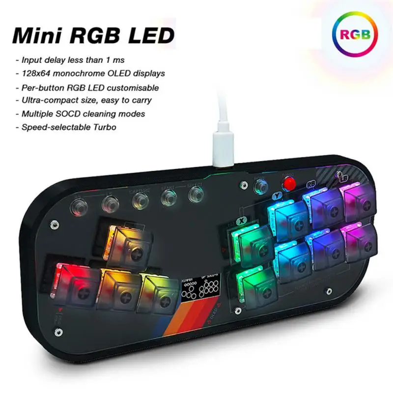 

Socd Arcade Keyboard Lasting Multifunction Portable Accurate Mini Keyboard Safety Practical High Quality Mini Keyboard Durable