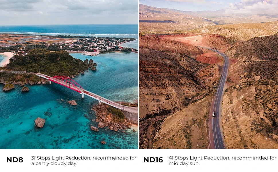 K&F Concept Filter for DJI Mavic 3 Classic, ND8 3f Stops Lignt Reduction; recommended for NDI6