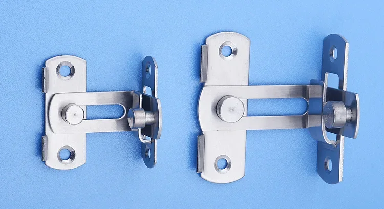 Description Picture 2 of item90 Degree Flip Barn Door Lock for Locking Sliding Gate Bolt for Bathroom Outdoor Garage Window Door Latch for Barn Garden