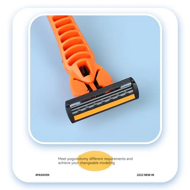 HUVI Razor Stainless Steel Streamline Blade, White, For Home and Travel Use