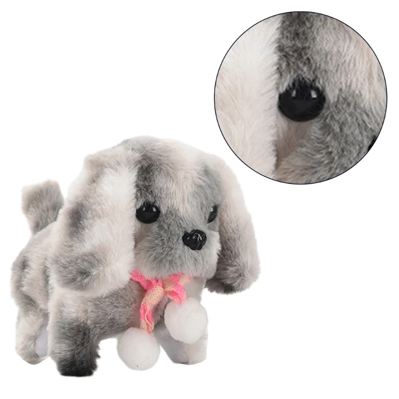 77HD Plush Animal Toy Barking Walking Electric Dog Stuffed Toy for Kids