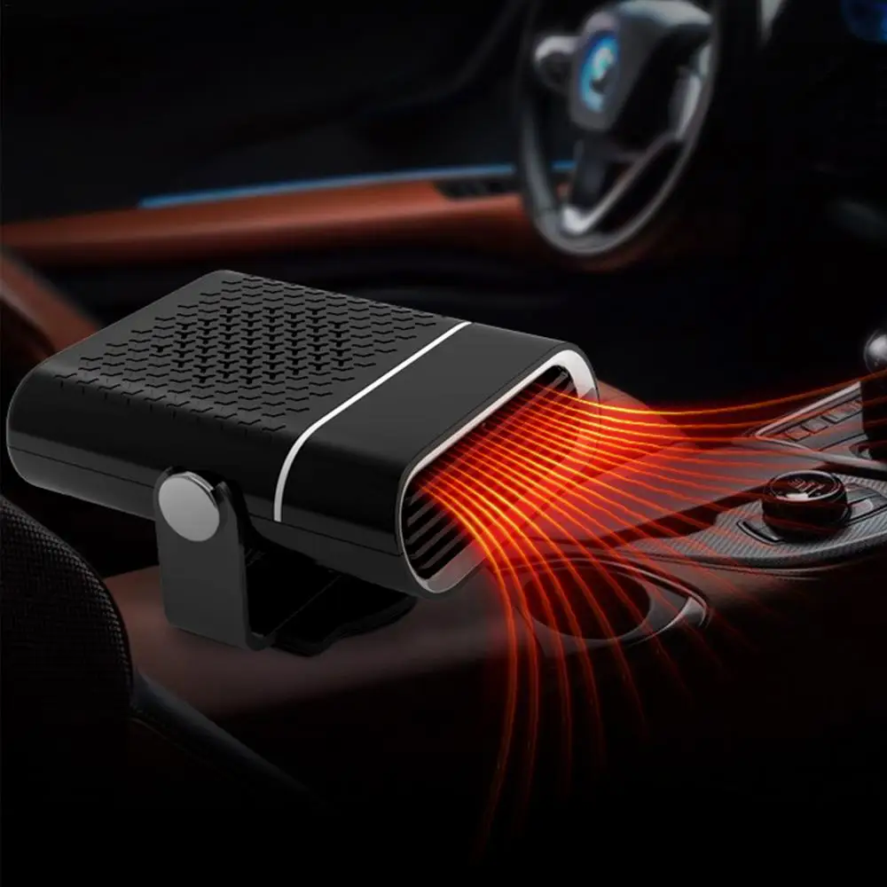 Desempañador de coche 2 en 1, máquina para eliminar la escarcha, la nieve y la niebla, para ventanas, parabrisas, descongelación, calentador automático de 12 V y 150 W_voghion.com