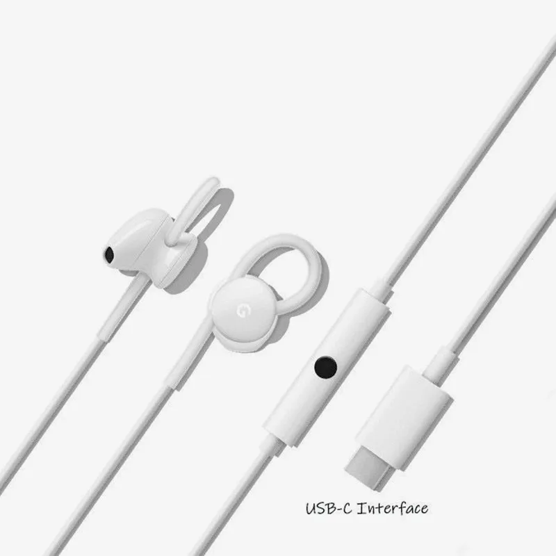 Origina For Google USB Type C Earphone Wired In Ear Music Sport Earbud