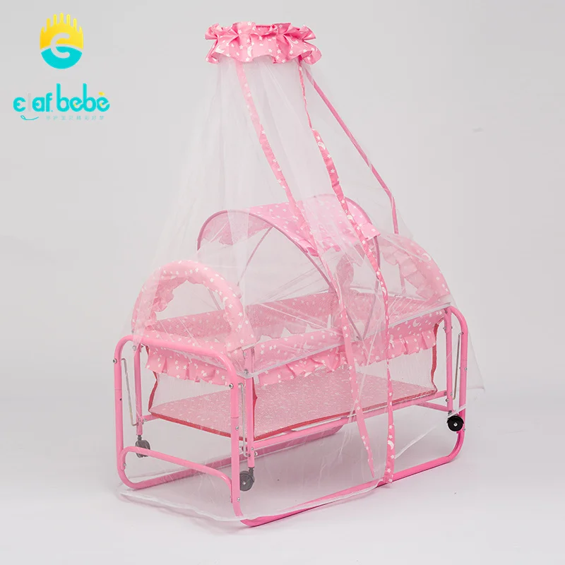 High Quality Multifunction Large Rocker Foldable Baby Cradle Sleeping Crib