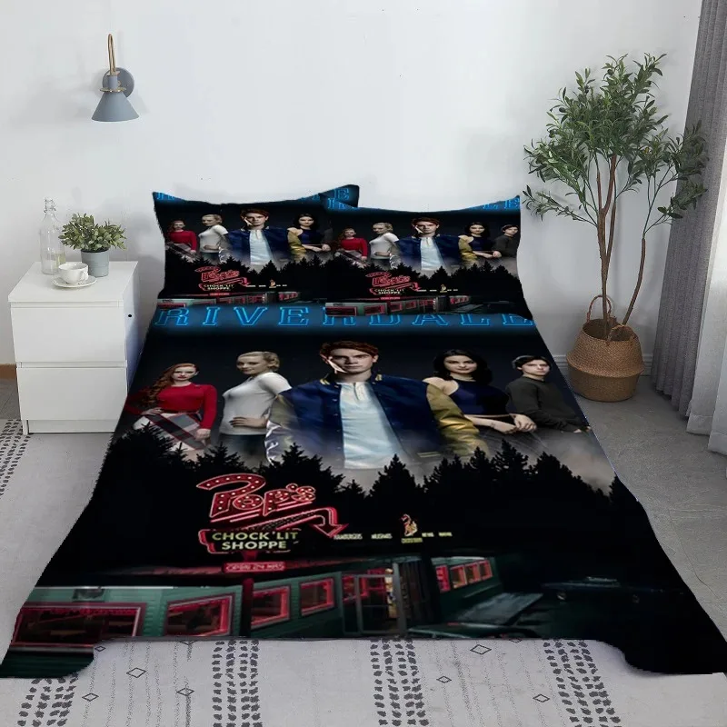 

Телевизионный Комплект постельного белья Riverdale, постельное белье из полиэстера с 3D рисунком аниме, постельное белье и наволочка, декор для взрослых, подростков, размер King/Queen