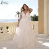 LAYOUT NICEB Spaghetti Straps Plus Size Wedding Dresses 2024 Sleeveless Backless Tulle Birde Gowns V-Neck Tulle свадебное платье 1