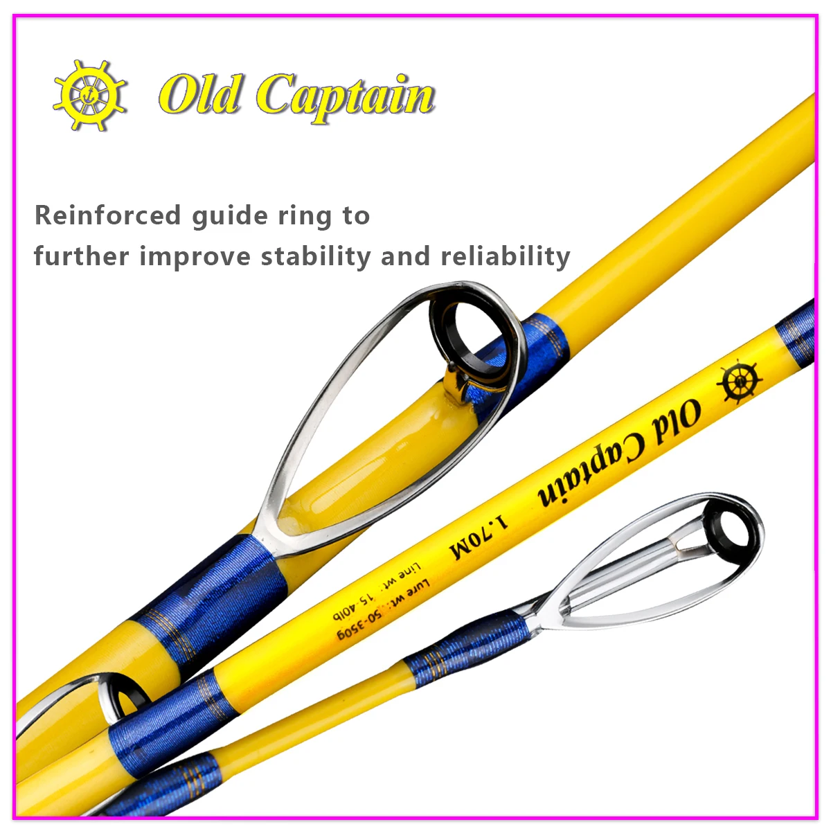 Old Captain 1.6m 5 feet Very Strong Solid Tip Slow Jigging Rod Casting XH  action Offshore Sea Boat Hard Spinning Fishing Pole - AliExpress