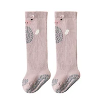 Summer Baby Knee Pads Socks Newborn Infant Cartoon Animal Anti Slip Knee High Long Socks Toddler Crawling Safety Floor Socks 5