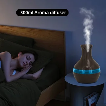 300ml Aromatherapy Humidifier  Whisper Quiet Cool Mist Diffuser for Home, Office  USB Powered, Essential Oil Compatible, Stylish 2