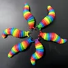Colorful Slug Snail Toy Articulated Flexible 3D Slug Fidget Toy All Ages Relief Anti-Anxiety Sensory Toys for Children 5