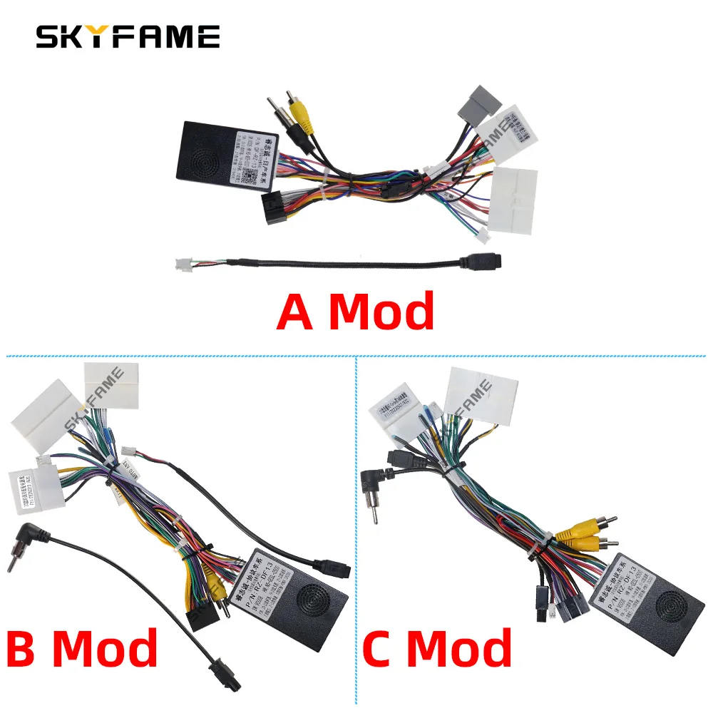 SKYFAME Car Wiring Harness Adapter Canbus Box Decoder for Nissan Teana Altima Qashqai Tiida Kicks Sylphy Murano X-Trail RZ-DF13 car wire cable adapter