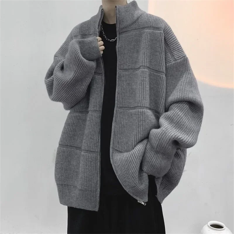 

Autumn and Winter Ruffian Handsome Lazy Casual and Versatile Sweaters for Men Outerwear Trendy Brand Knitwear Upper Garment Top