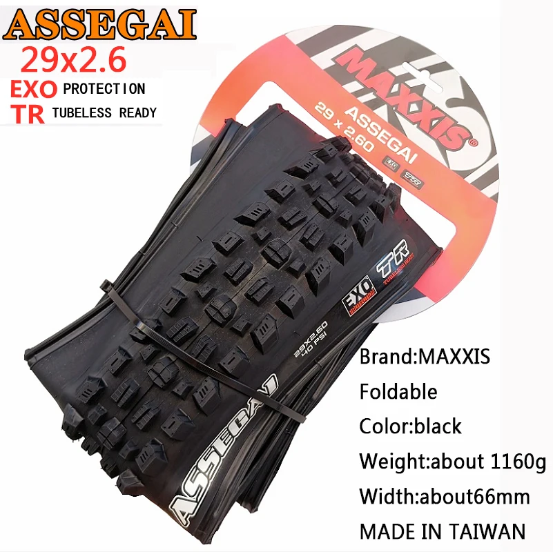 MAXXIS ASSEGAI 27.5 x 2.50 ダウンヒルタイヤ　MTB Maxxis-折りたたみ式マウンテンバイクタイヤ,ダウンヒルバイク