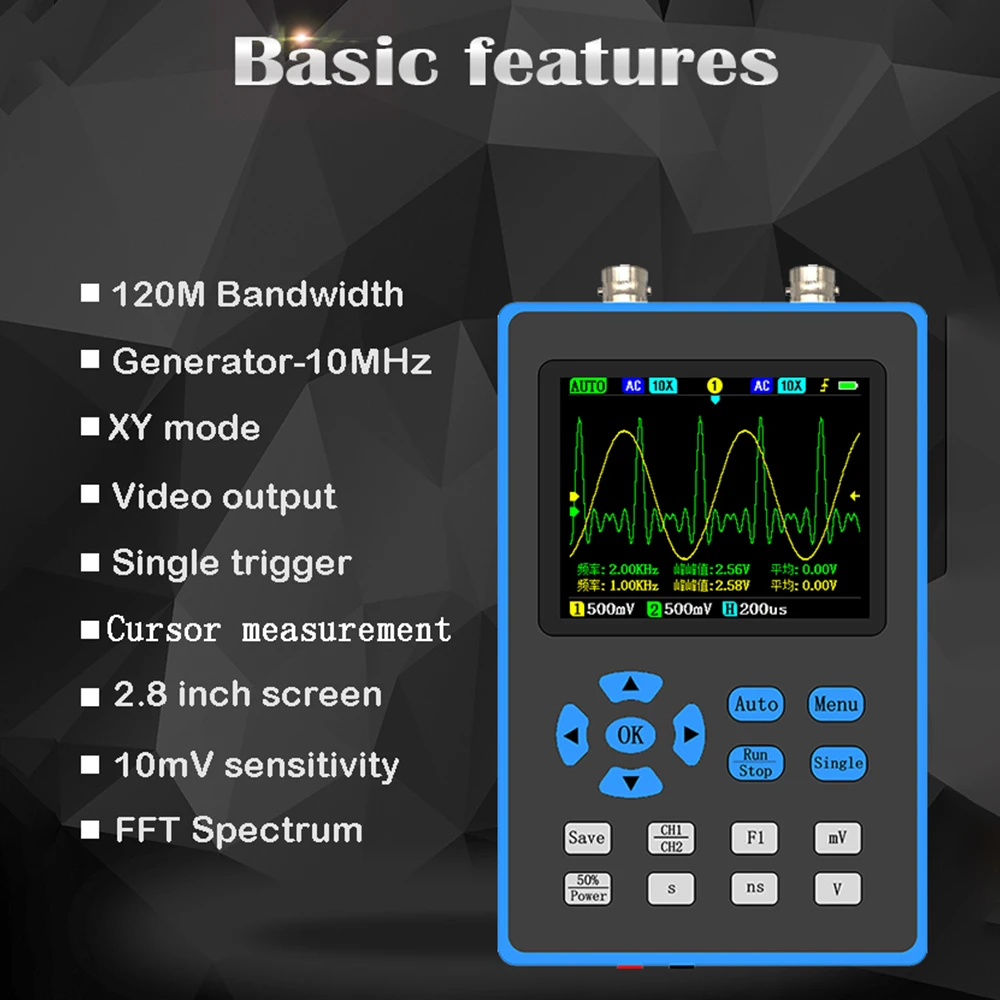Fft Oscilloscope Dso2512g Oscilloscope Digital Oscilloscope