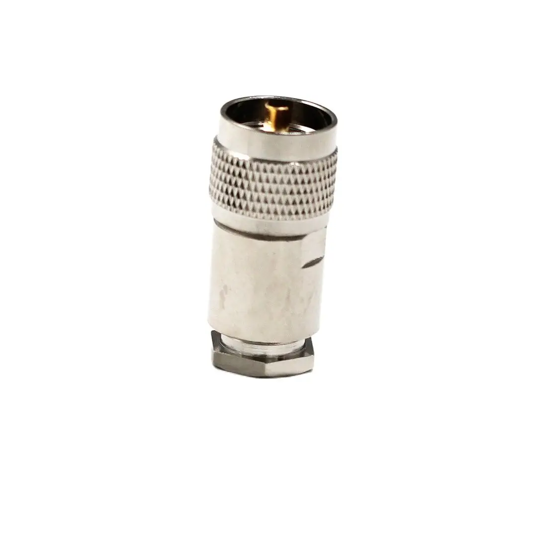 

1pc New UHF Male Plug Convertor RF Coax Connector For RG8 RG213 LMR400 Cable Straight Nickelplated Wholesale