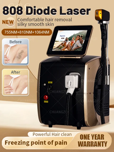 Épilateur laser Alexandrite Ice Platinum puissant 5000W, machine à diode laser professionnelle, épilation permanente pour femme 1