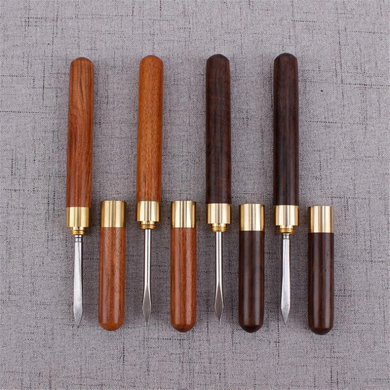 Sandalwood Tea Knife Needle Pick With Wood Handle Puer Tea Tools Cone Needle Breaking Prying Brick Professional Tool tea needle set,tea cutter