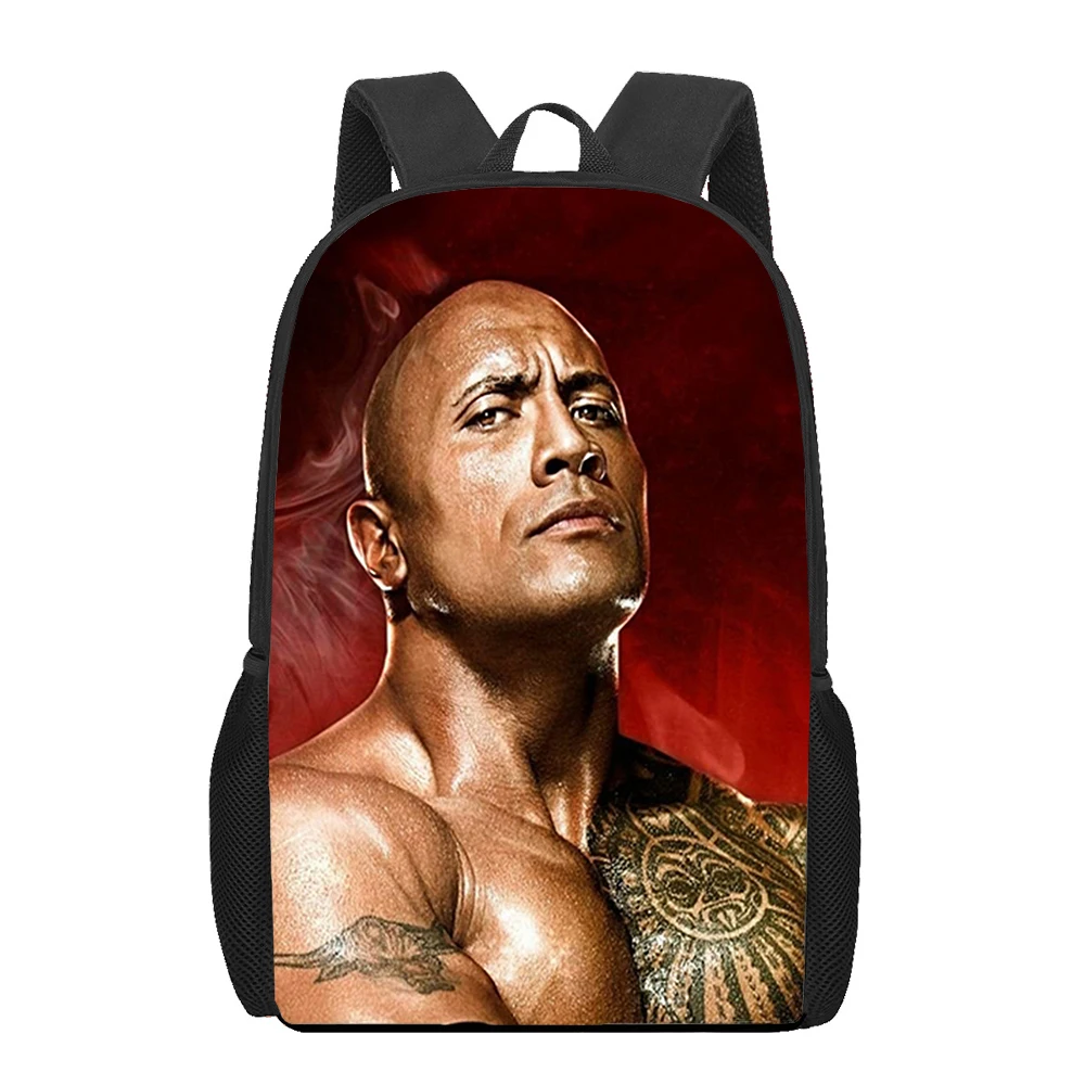 

Dwayne Douglas Johnson 3D Pattern School Bag for Children Girls Boys Casual Book Bags Kids Backpack Boys Girls Schoolbag Bagpack