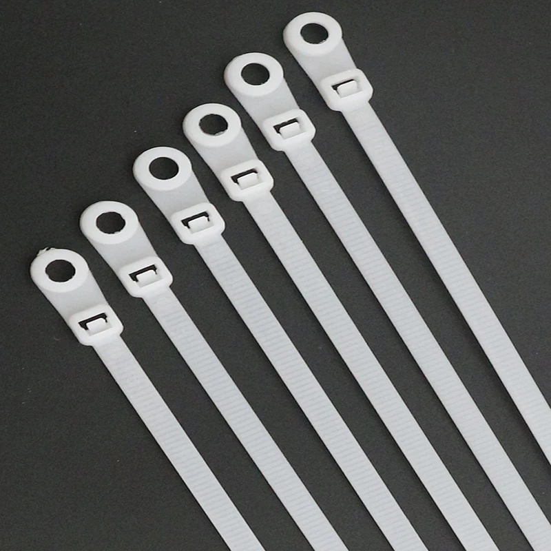 

Freeshipping 2.5X100 3.6X150 200 Car mounted nylon Cable tie Fastening Ties Nylon Auto Strap Wire Tie Retainer Clip Clamp hole