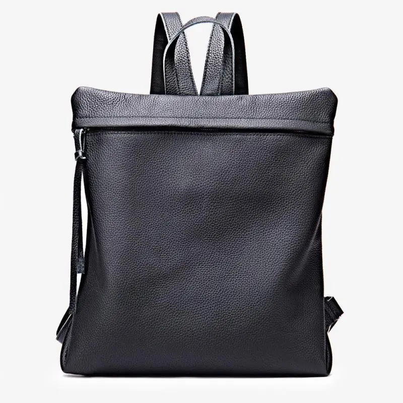 2023 New Fashion Genuine Leather Backpack Women Large Capacity Backpack Women's Korean Version Casual Simple Versatile Backpack