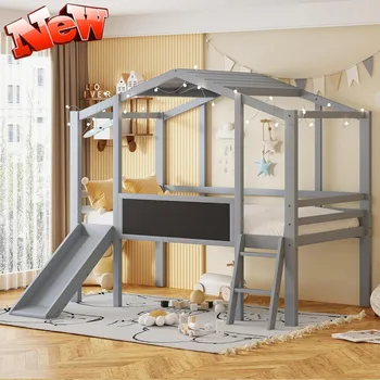 Kids Loft Bed with Slide 1