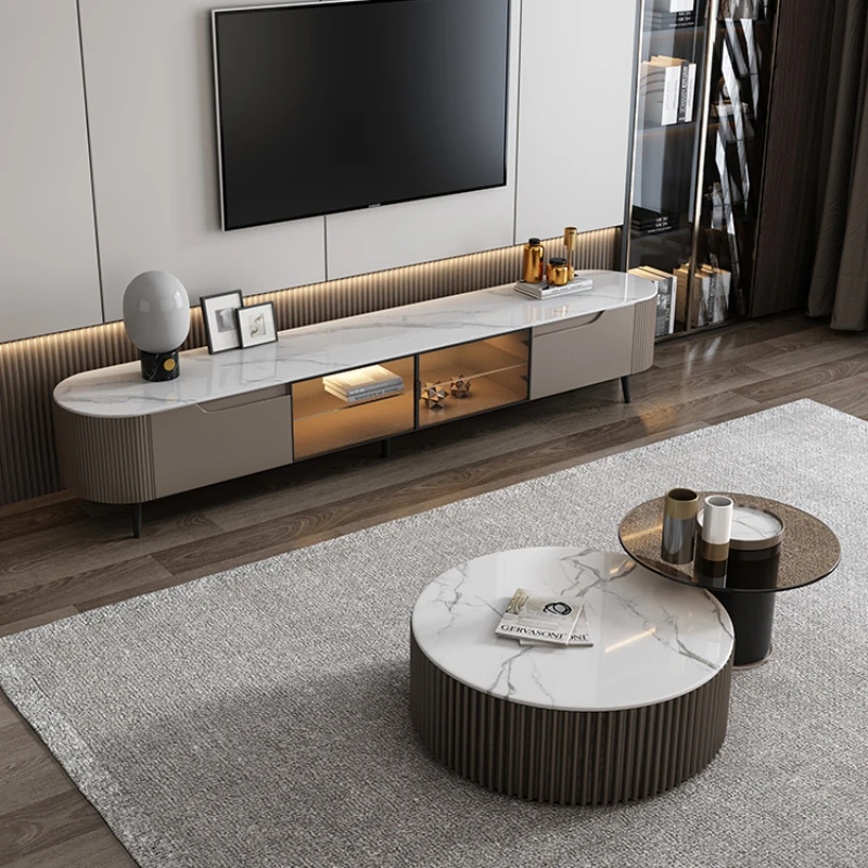 Armadi Tavolo Tv Stand Monitor Soggiorno Tavolino Set Storage Tv Stand Soggiorno Scaffale Laptop Muebles Hogar Furniture