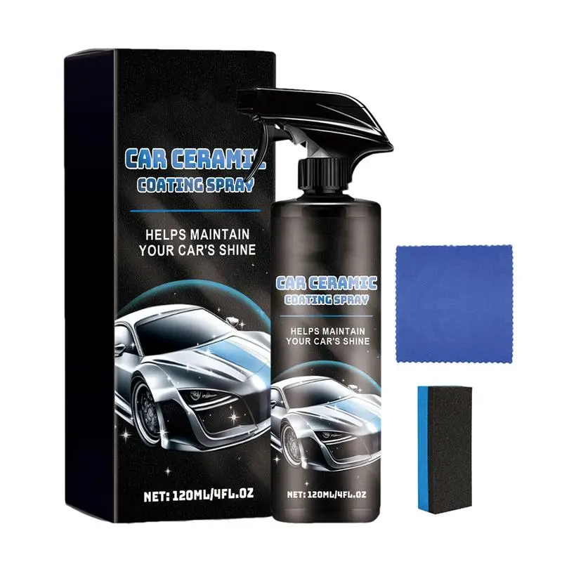 

Блеск и защита для автомобильной краски, спрей для керамического покрытия, быстрый и легкий эффективный спрей для автомобильного очищения для длительной защиты