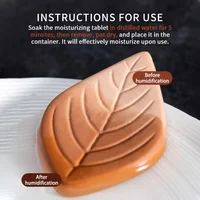 Brown Sugar Keeper Saver, Terracotta Sugar Saver Keeps Brown Sugar Soft or Keep Dry Food Storage Containers Leaf Design 1