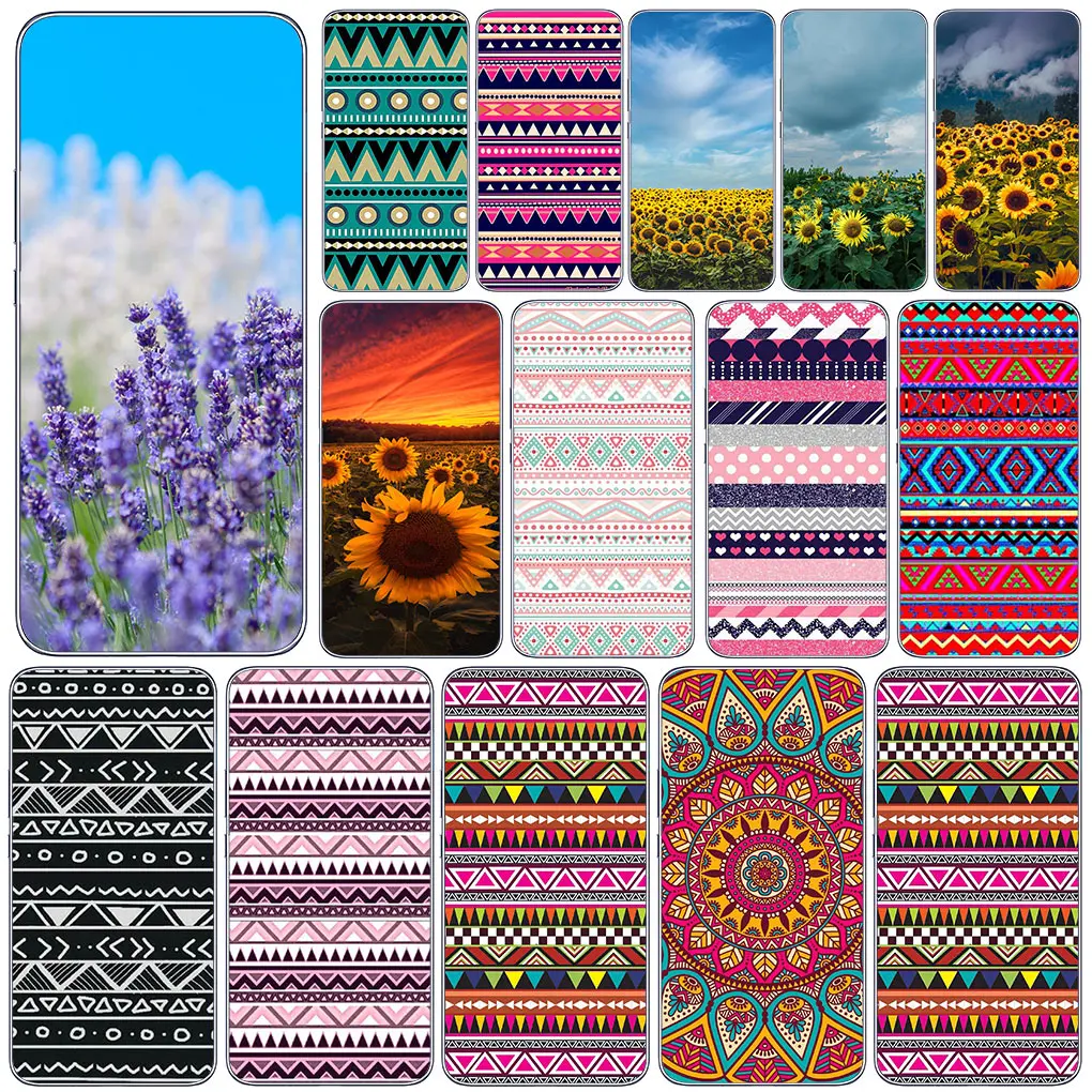 Girasole Aztec Tribal Tribal Tribe Custodia Colorata Per Motorola Moto One G8 G7 Play Action Fusion Plus Power Vision Zoom Hyper Macro