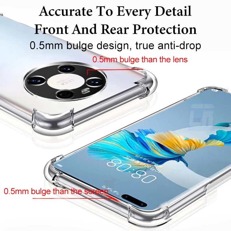 Shockproof Clear Silicone Case - Enhanced Protection Cover