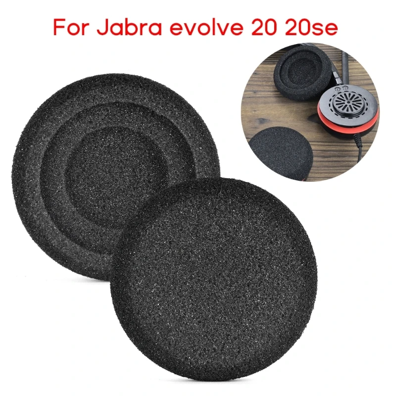 Foam Ear Pads Replacement for Jabra evolve 20 20se Headphone Sponge Cover High Elasticity Ear Cushion