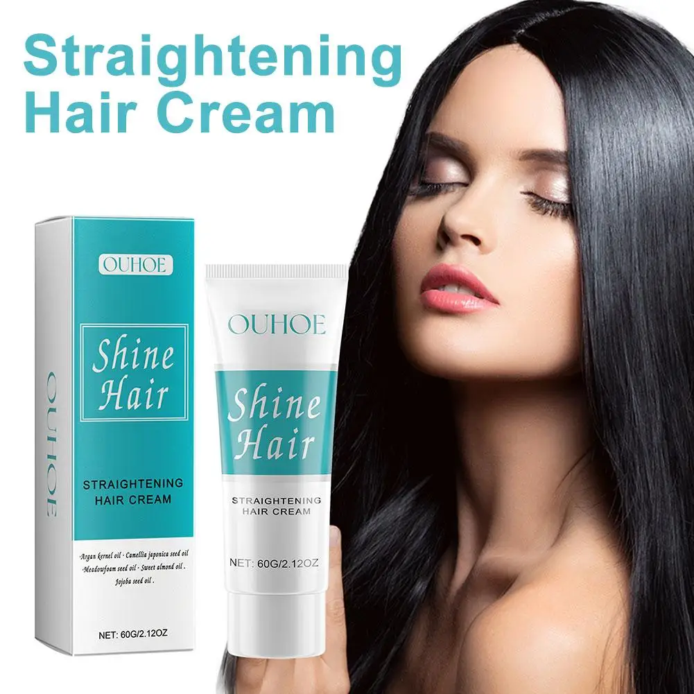 60g Keratin Hair Straightening Cream Professional Damaged Treatment Smoothing Curly Cream Hair Care Faster Protein Correcti U5M6