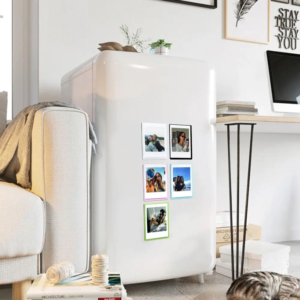 5PCS Instant Camera Photo Frame Fridge Magnet for Fujifilm Instax SQUARE SQ1 SQ6 SQ10 SQ20 Picture Holder Refrigerator Sticker